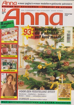 Anna Maandblad 2002 Nr. 12 December + Merklap Bakker